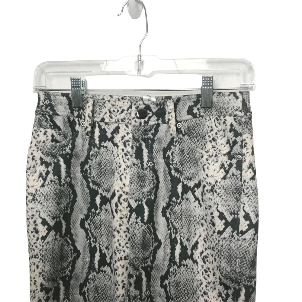 Sunset & Spring Snake Print Faux Suede Pants